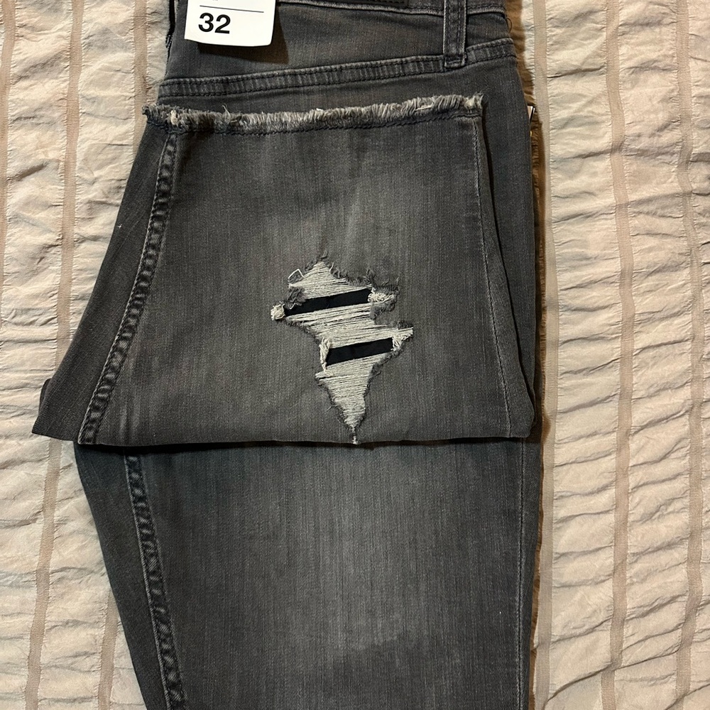 Distressed Gray Shorts